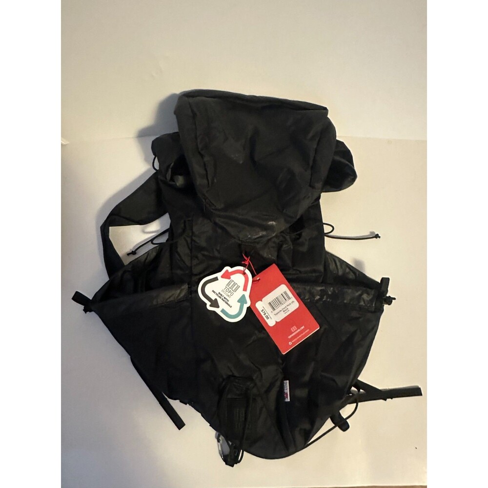 Topo Designs 16 L TopoLite Cinch Pack Black Water resist Expand Carry-on NWT
